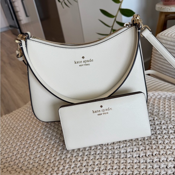 kate spade Handbags - Kate Spade Madison Margot Convertible Shoulder Bag and Wallet in Meringue